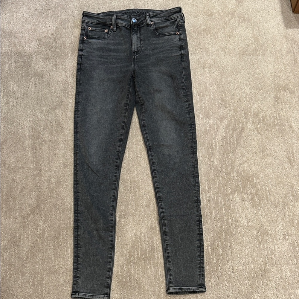 American Eagle Outfitters Dark Gray Skinny Jeans